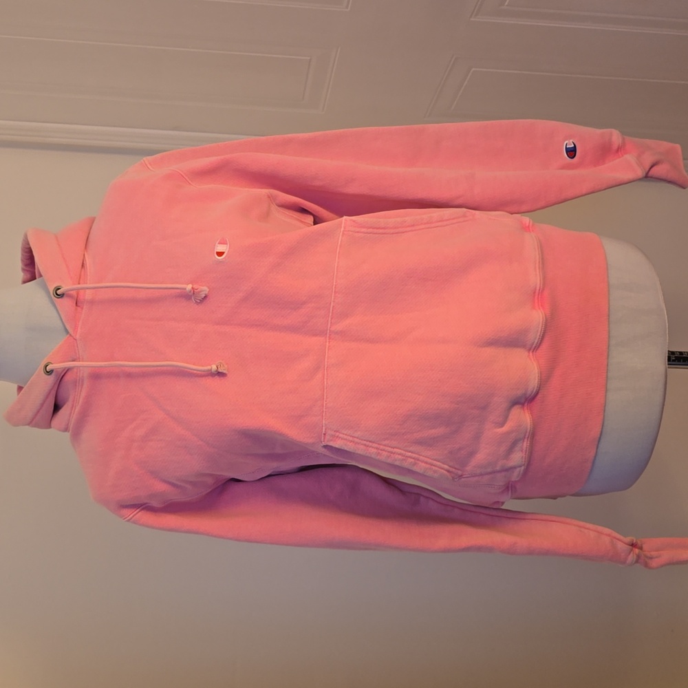Champion Pink Hooded Sweater Size Small